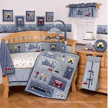 New Arrival 100% Cotton Baby Crib Bedding Set (baby 005)